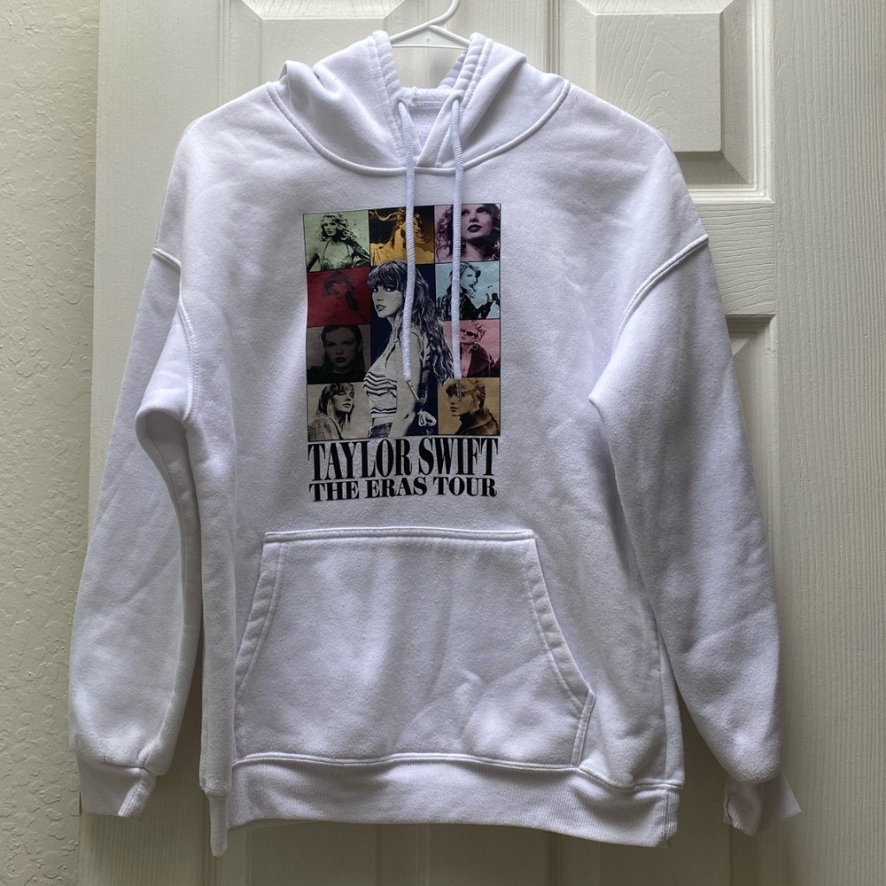 THE ERAS TOUR | Taylor Swift White Hoodie Small - Picture 5 of 11